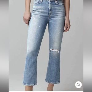 Citizens of Humanity Demy Cropped Flare Jean with pattern!